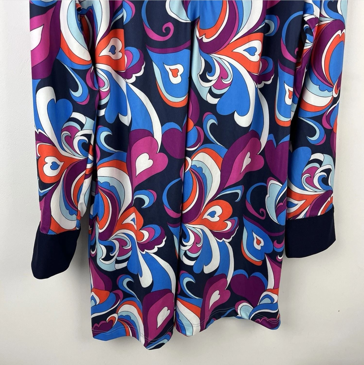 Madcap England Damen Kleid Größe UK 18 Love Heart Vintage Retro 60er 70er Disco Kleid